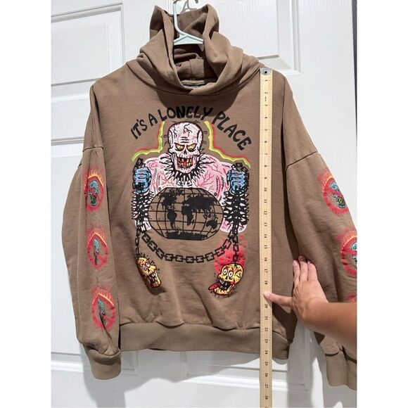 Supcable Kanye West X XXXTentacion It's A Lonely Place Hoodie Sweatshirt Medium - Picture 8 of 16